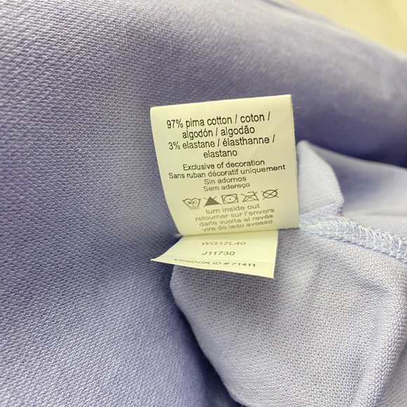 Calvin Klein Jeans Light Purple V-Neck Tee Size L - Picture 7 of 7